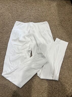 Alphalete White High-Waist Leggings
